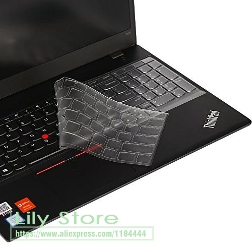 Lenovo Thinkpad E15 E595 T590 E590 E580 T580 P52 P51s P52s 15,6 дюймдік ноутбукке арналған ультра жұқа пернетақта мұқабасының қорғаушысы Сурет 0